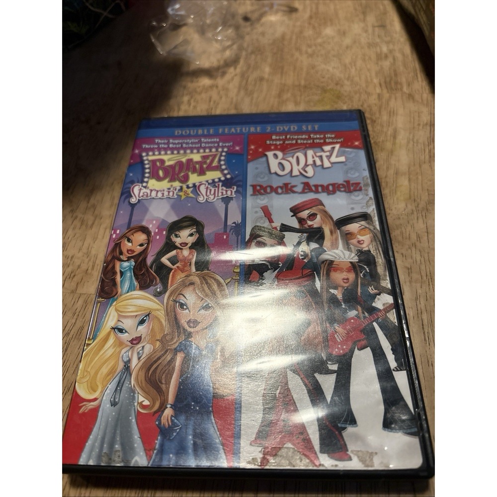 Bratz Double Feature DVD Set Starrin & Stylin Rock Angelz Lionsgate 2-Disc